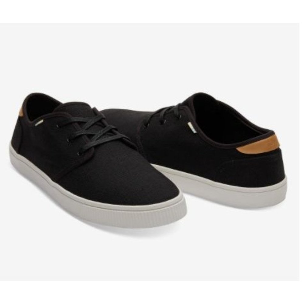 TOMS | Men's Carlo Low Profile Black Sneaker Size 8